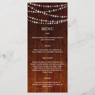Ombre Barn Board Twinkle Lights Menu