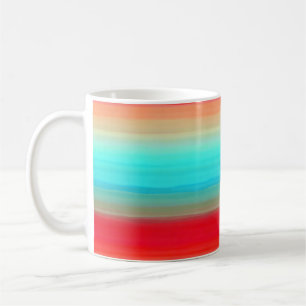 Ombre Blue Red Orange Coffee Mug