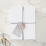 Ombre Blush Pink Frosted Bridal Display Shower Gift Tags<br><div class="desc">Ombre Blush Pink Frosted Foil Watercolor Wedding Design with hand painted watercolor wash fading background texture. A Chic and Modern Look for a spring or summer wedding, with soft pastel colour palette : Blush Pink, and rose gold faux foil veins and details, and a modern trendy brush Script lettering Font...</div>