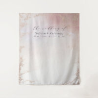 Ombre Blush Pink Frosted Foil Photo Booth Backdrop