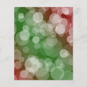 Ombre Bokeh Scrapbook Paper - Red and Green