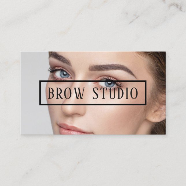 Ombre Brows & Eyelashes Business Card (Front)