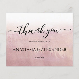 Ombre/Budget/ Thank You Card. Flyer