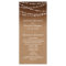 Ombre Burlap Twinkle Lights Wedding Program