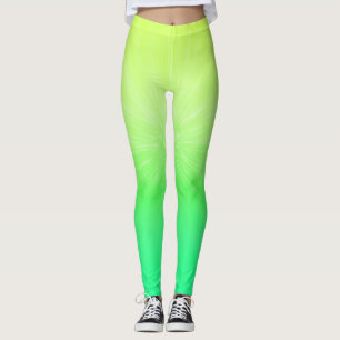 Ombre Chartreuse to Neon Green Leggings