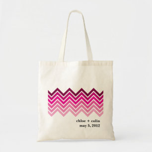 Ombre Chevron - Welcome/Out of Town Tote Bag