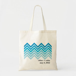 Ombre Chevron - Welcome/Out of Town Tote Bag