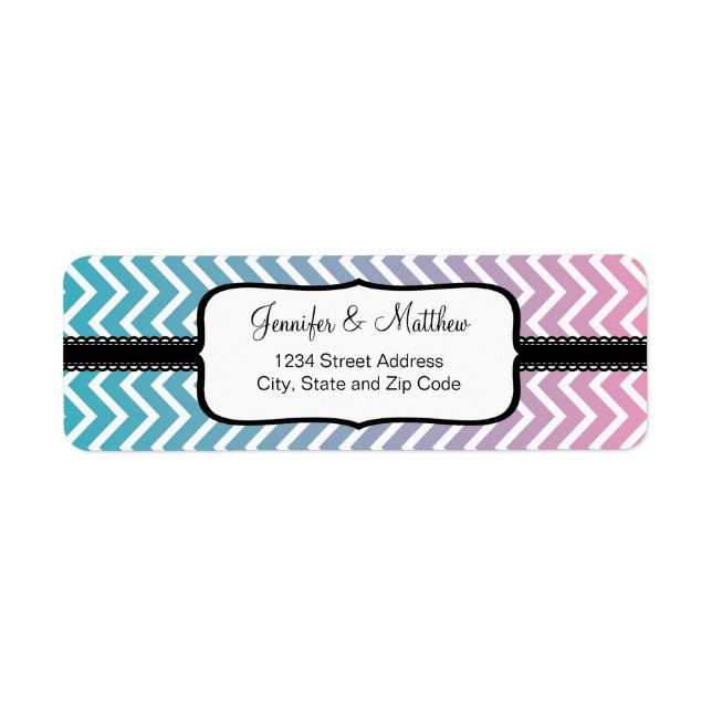 Ombrè Chevron Zigzag Stripes (Front)