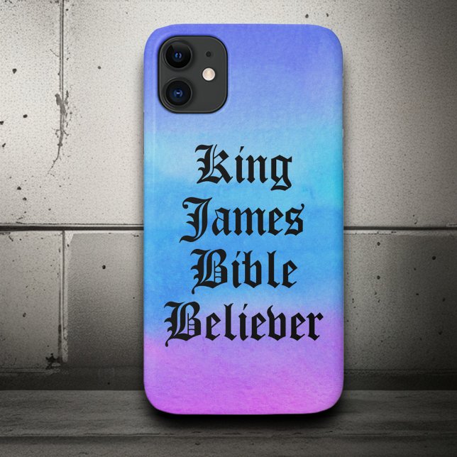 Ombre Christian Faith King James Bible Believer Case-Mate iPhone Case (Creator Uploaded)