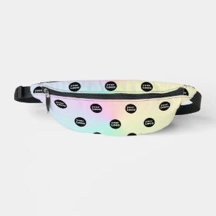 Ombre Custom Business Logo Pattern Bum Bags