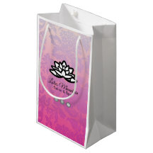 Ombre Damask Customizable Shopping Bag
