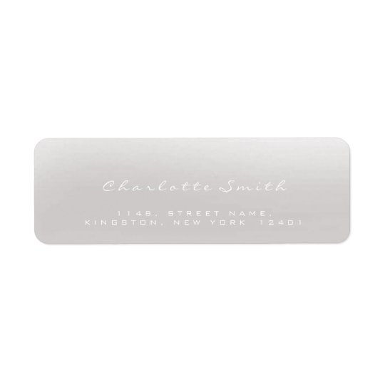 Ombre Delicate White Return Address Labels