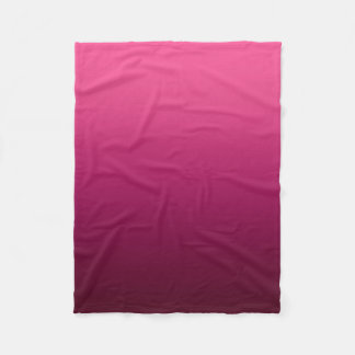Ombre Fade | fuchsia Fleece Blanket