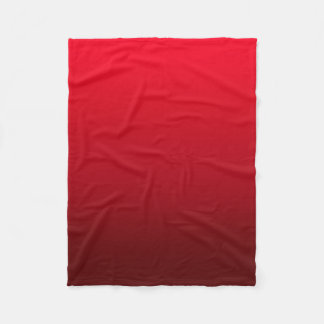 Ombre Fade | red Fleece Blanket