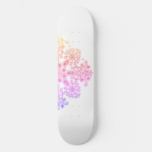 Ombre Flower  Skateboard