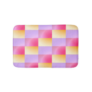 Ombre Geometric Shapes Bath Mat