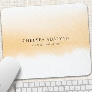 Ombre Gold Watercolor Minimalist Business Mouse Mat
