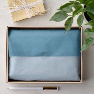 Ombre Gradient Dip Dye Ocean Blue   Tissue Paper