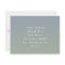 Ombre Gradient Dusty Blue Green Wedding Thank You