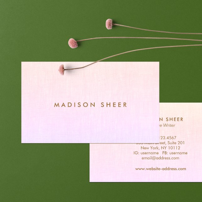 Ombre Gradient Rainbow  Beauty Stylist Business Card (Creator Uploaded)