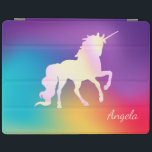 Ombre Holographic Iridescent Unicorn Magical iPad Cover<br><div class="desc">Adorable magical unicorn. An elegant and sophisticated design.</div>