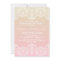 Ombre Lace Pattern Sunset Engagement Invitation