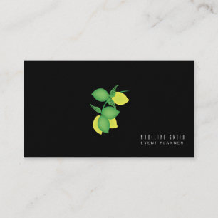 Ombre Lemon Limoncillo  Event Planner Designer Business Card