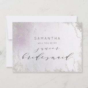 Ombre Light Purple Luxe Junior Bridesmaid Proposal