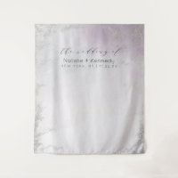 Ombre Light Purple Silver Photo Booth Backdrop