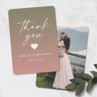 Ombre Lily Green & Dusty Rose Pink Wedding