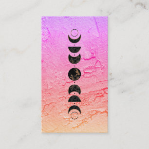 *~* Ombre Lunar Cosmic Moon Phases Universe Shaman Business Card