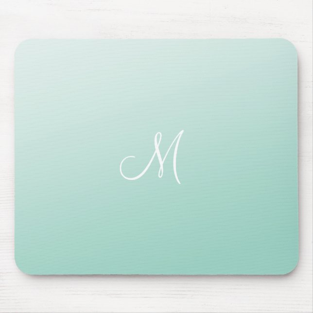 Ombre Mint Green Mouse Mat (Front)