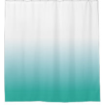 OMBRE MINT SHOWER CURTAIN