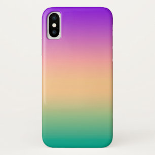 Ombre , multicolored iPhone x case