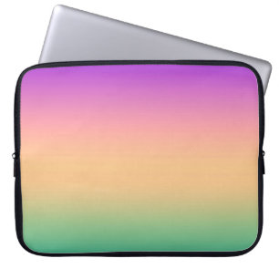 Ombre , multicolored laptop sleeve