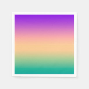 Ombre , multicolored napkin