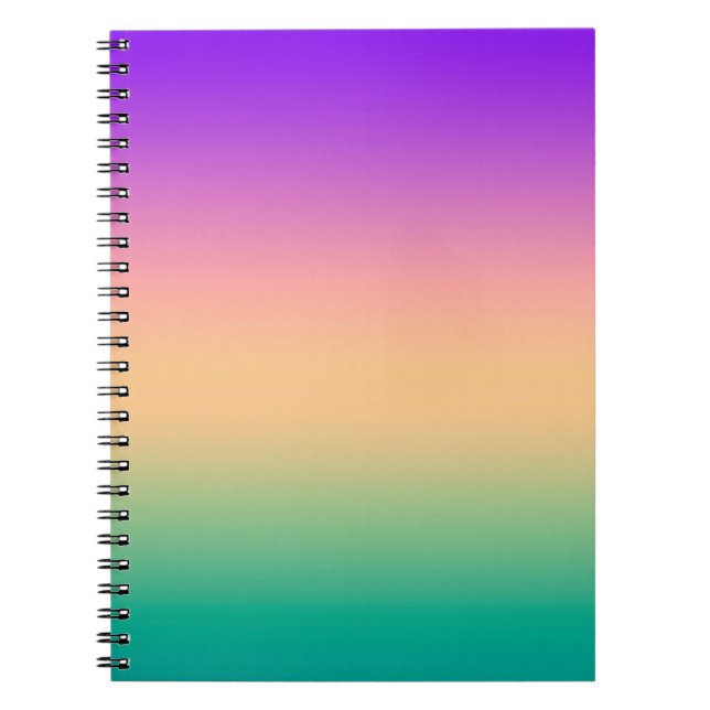 Ombre , multicolored notebook (Front)