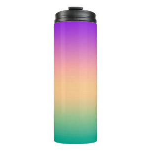 Ombre , multicolored thermal tumbler