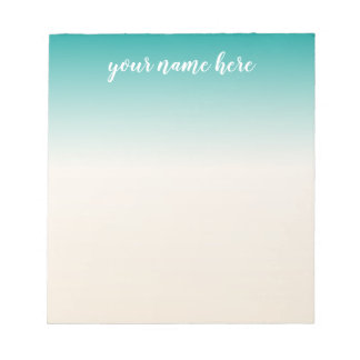 Ombre Notepad Personalised