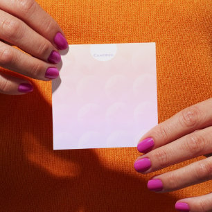 Ombre Pastel Graphic Design Personalised Post-it Notes