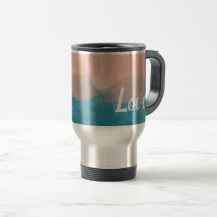 Ombre Pink and Blue Love Graceful Gradient Travel Mug