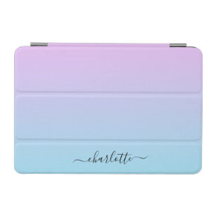 Ombré Pink and Turquoise Gradient iPad Mini Cover