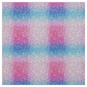 Ombre Pink Blue Glitter Sparkle Shine Fabric