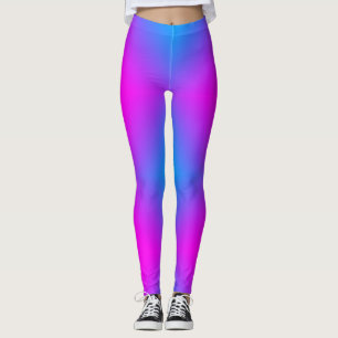 Ombre Pink Blue Purple 4Ann Leggings