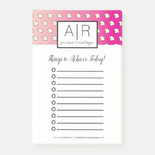 Ombre Pink Fried Eggs Post-it Notes