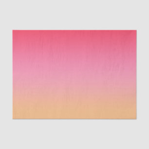 Ombre Pink Orange Tissue Paper