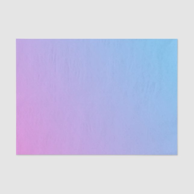 Ombré Pink to Blue Tissue Paper  (Front)