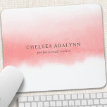 Ombre Pink Watercolor Minimalist Business Mouse Mat<br><div class="desc">Ombre Pink Watercolor Minimalist Business Mouse Pad. Perfect for a feminine business look for hair stylists,  makeup artist,  cosmetologist,  and more!</div>
