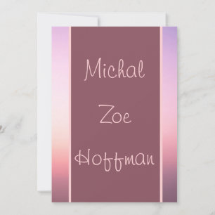 Ombre Plum Invitation