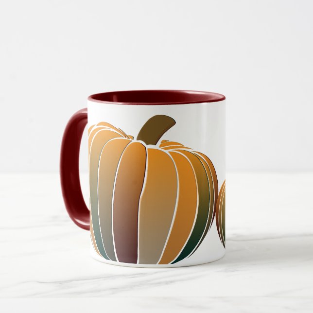 Ombre Pumpkin Mug (Front Left)